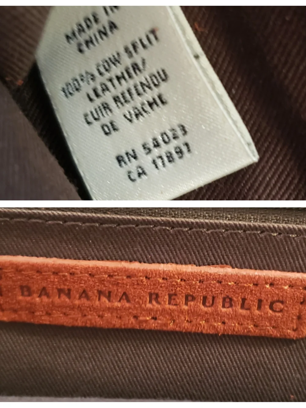 Banana Republic Rust Suede Frame Clutch